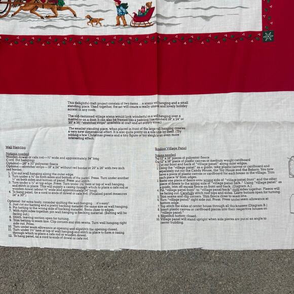 Home For The Holidays Winter Scene Panel by VIP Screen Print Fabric Craft Sewing - Picture 3 of 7